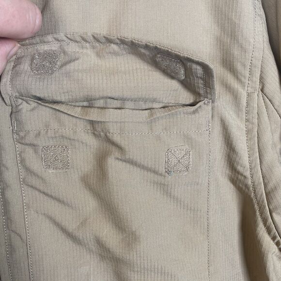 Duluth Trading Company CoolPlus Ripstop Long Sleeve Shirt Khaki Size L - Picture 6 of 15